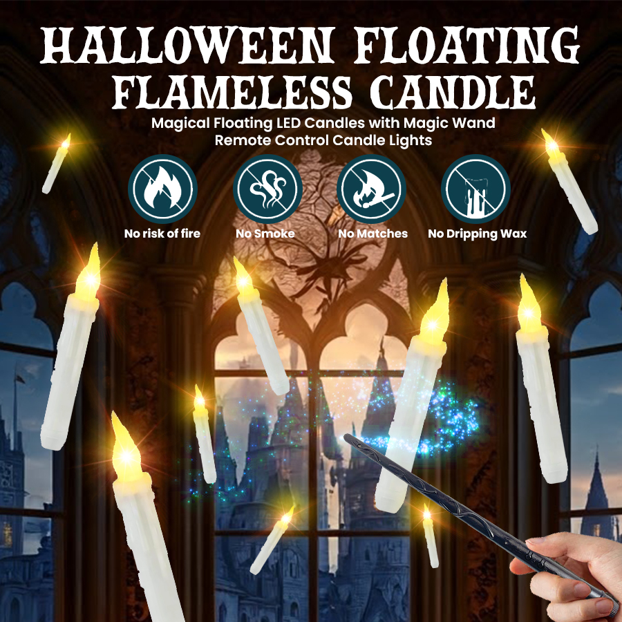 Halloween Floating Flameless Candle