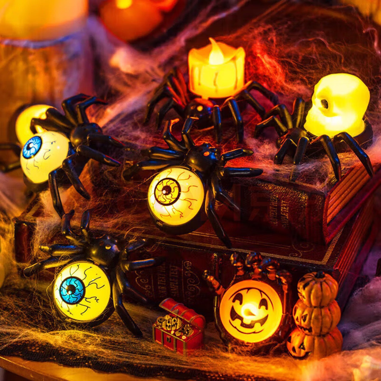 🟣Creepy Crawler LED Collection | Spooky Halloween Figurines