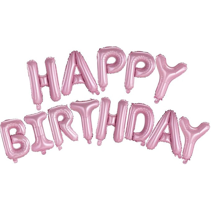 Happy Birthday Balloons Banner 16 Inch