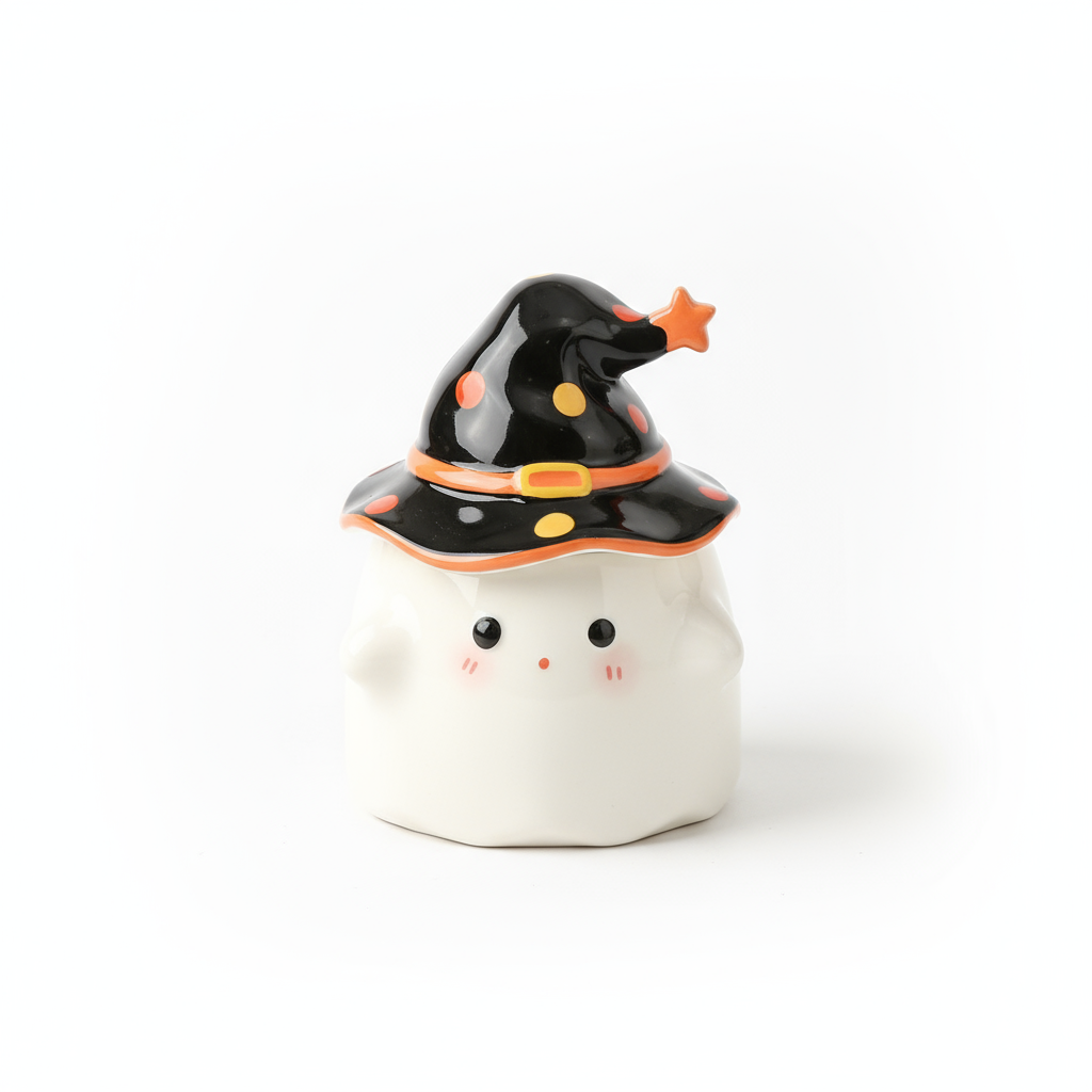 Whimsical Ghost Ceramic Mug